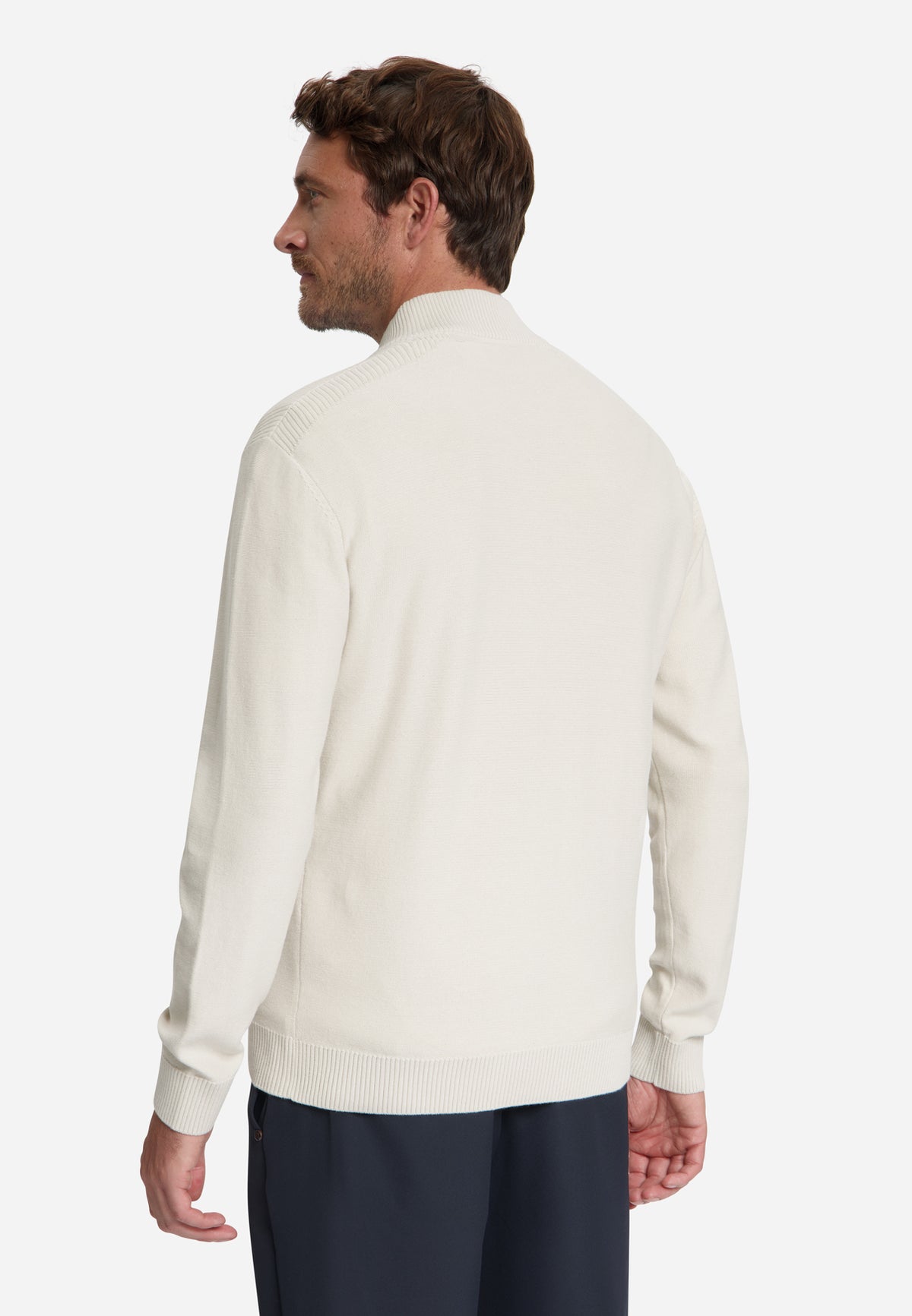 Strickjacke mit durchgehendem Reißverschluss | Stone