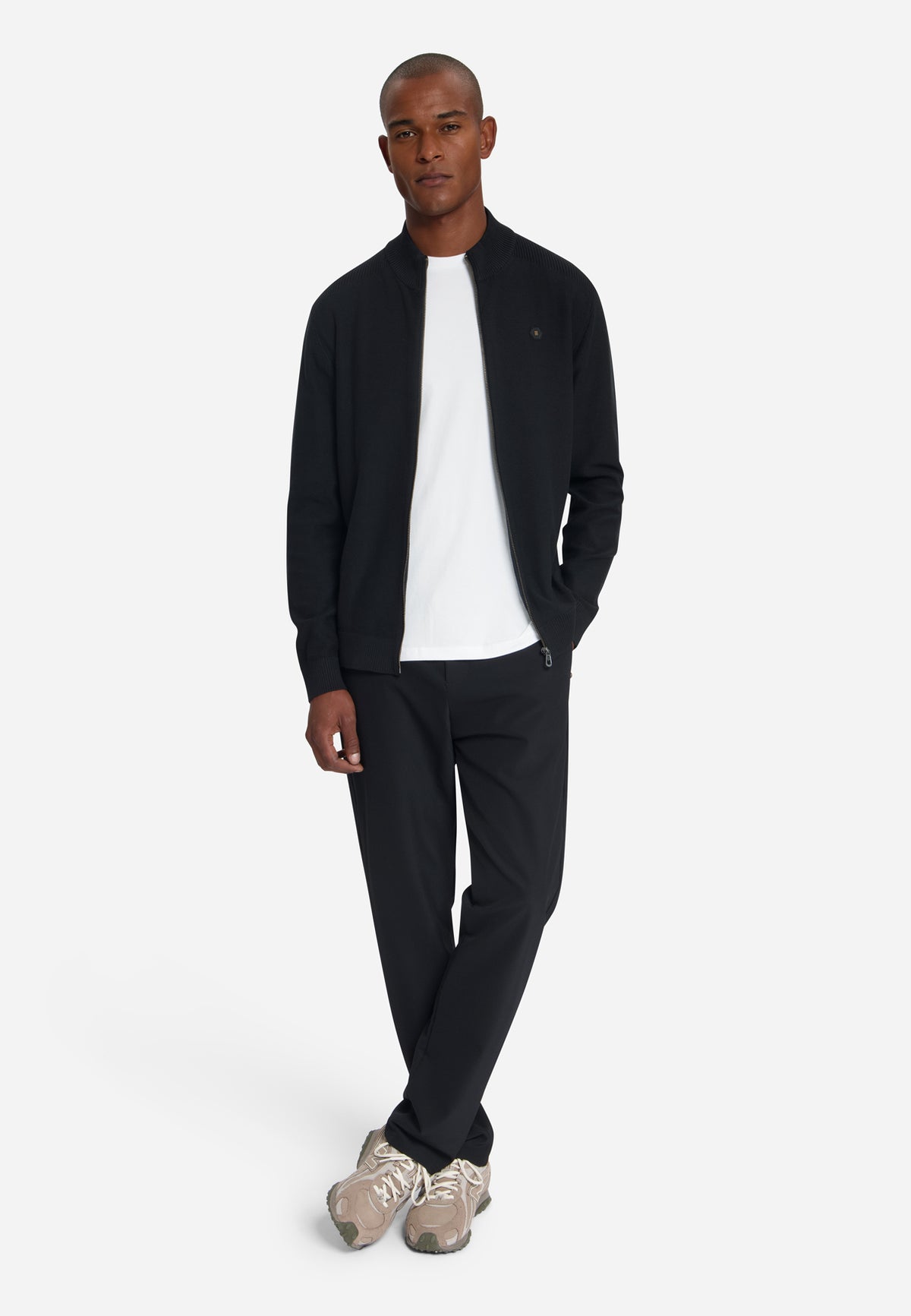 Full-Zip Cardigan | Black