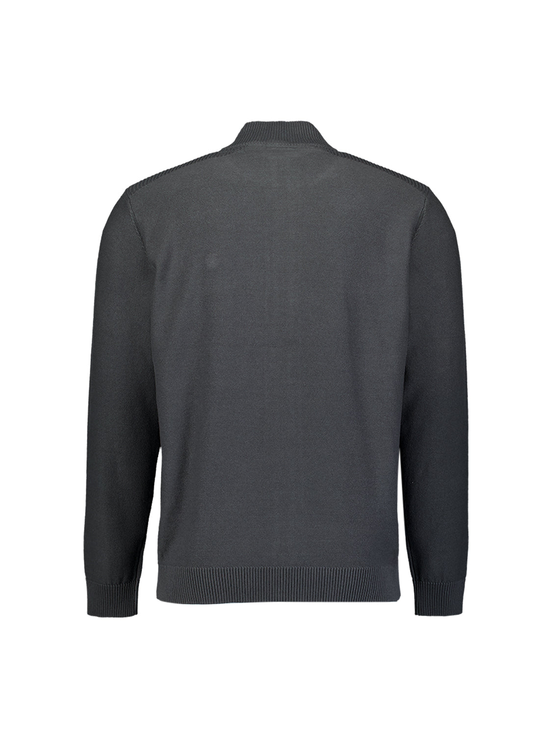 Strickjacke mit durchgehendem Reißverschluss | Dark Steel