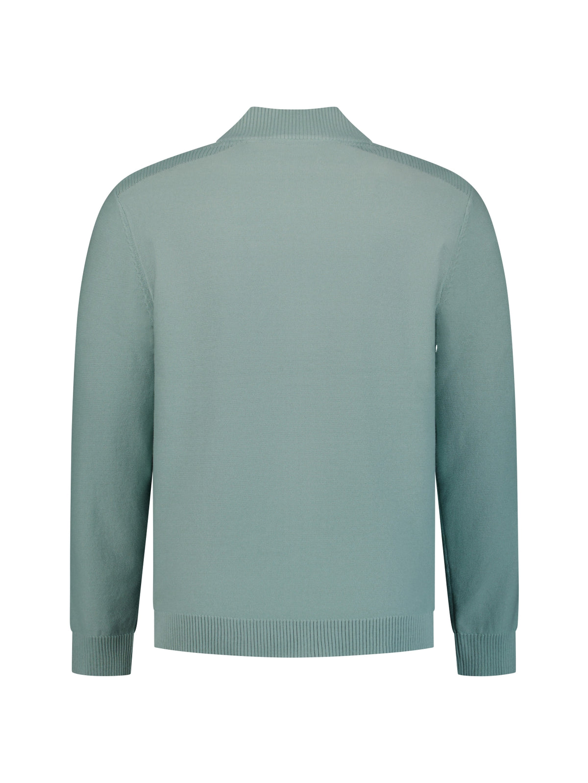 Strickjacke mit durchgehendem Reißverschluss | Dusty Blue