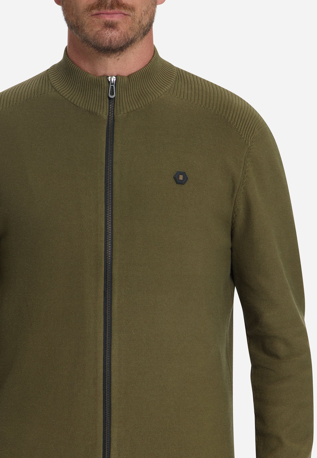 Full-Zip Cardigan | Moss