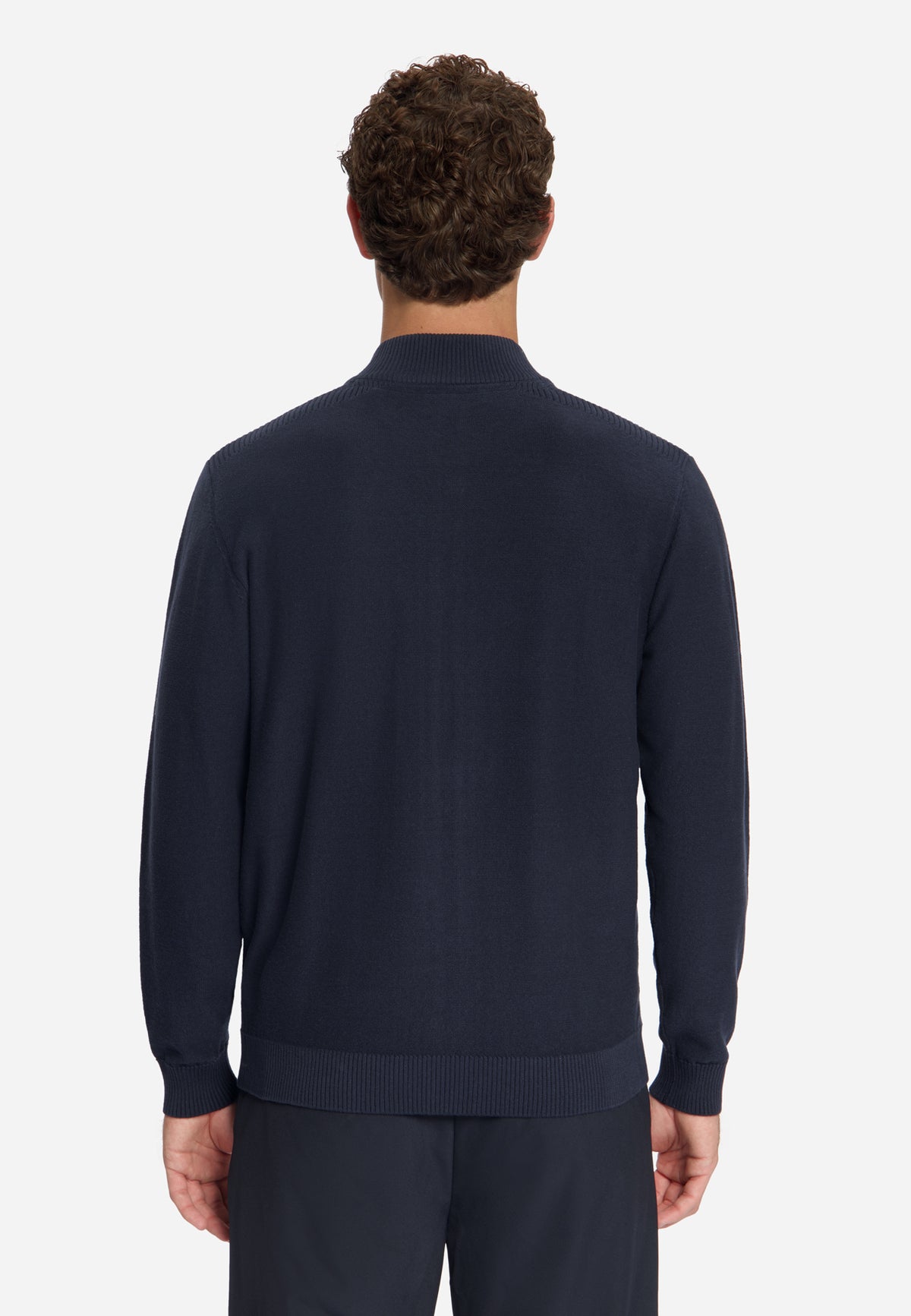 Strickjacke mit durchgehendem Reißverschluss | Dark Night