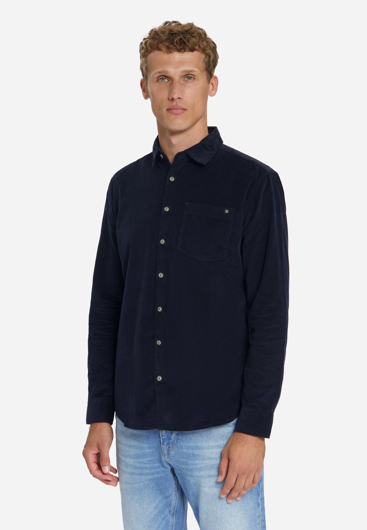 Fine Corduroy Shirt | Dark Night