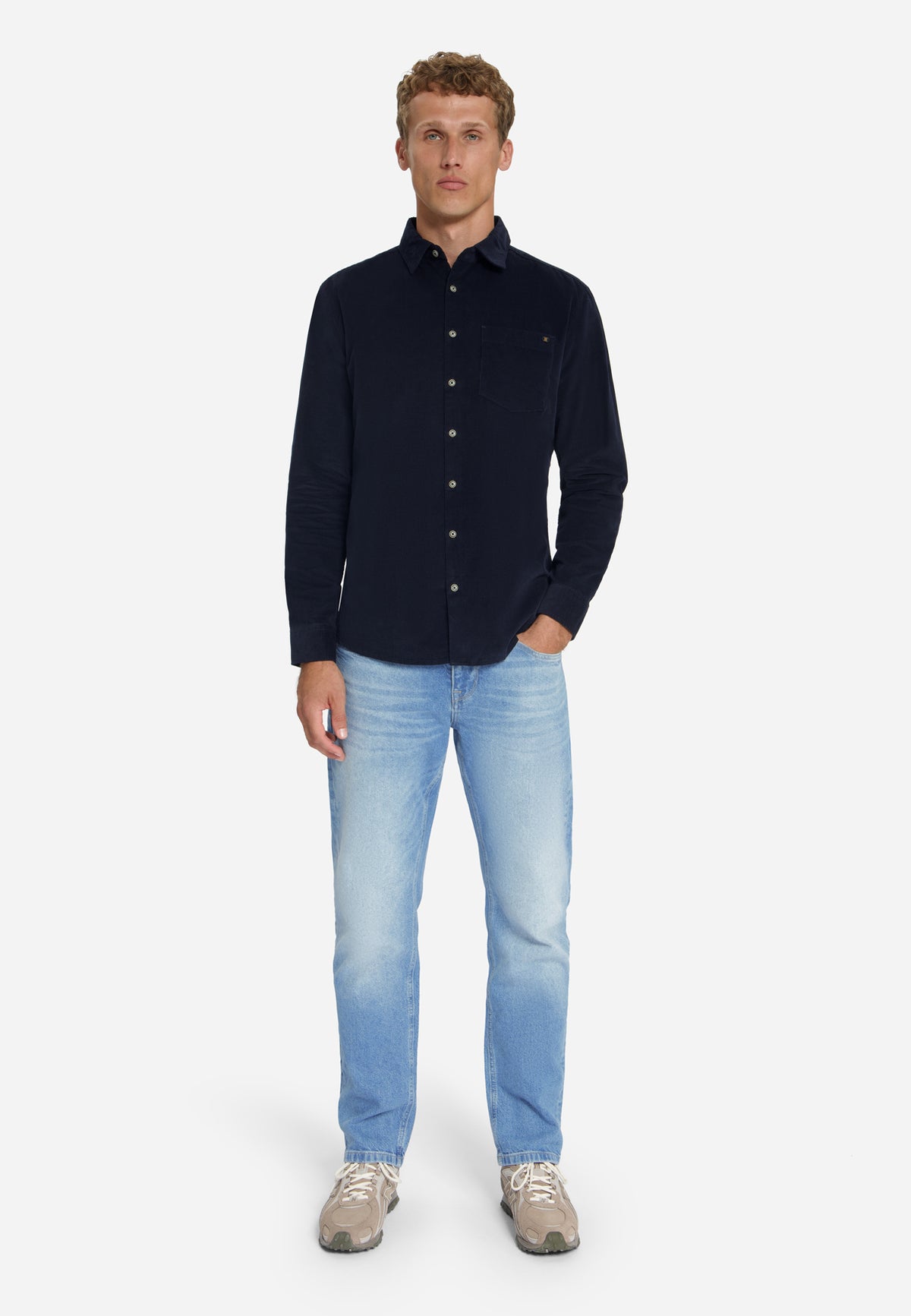 Fine Corduroy Shirt | Dark Night