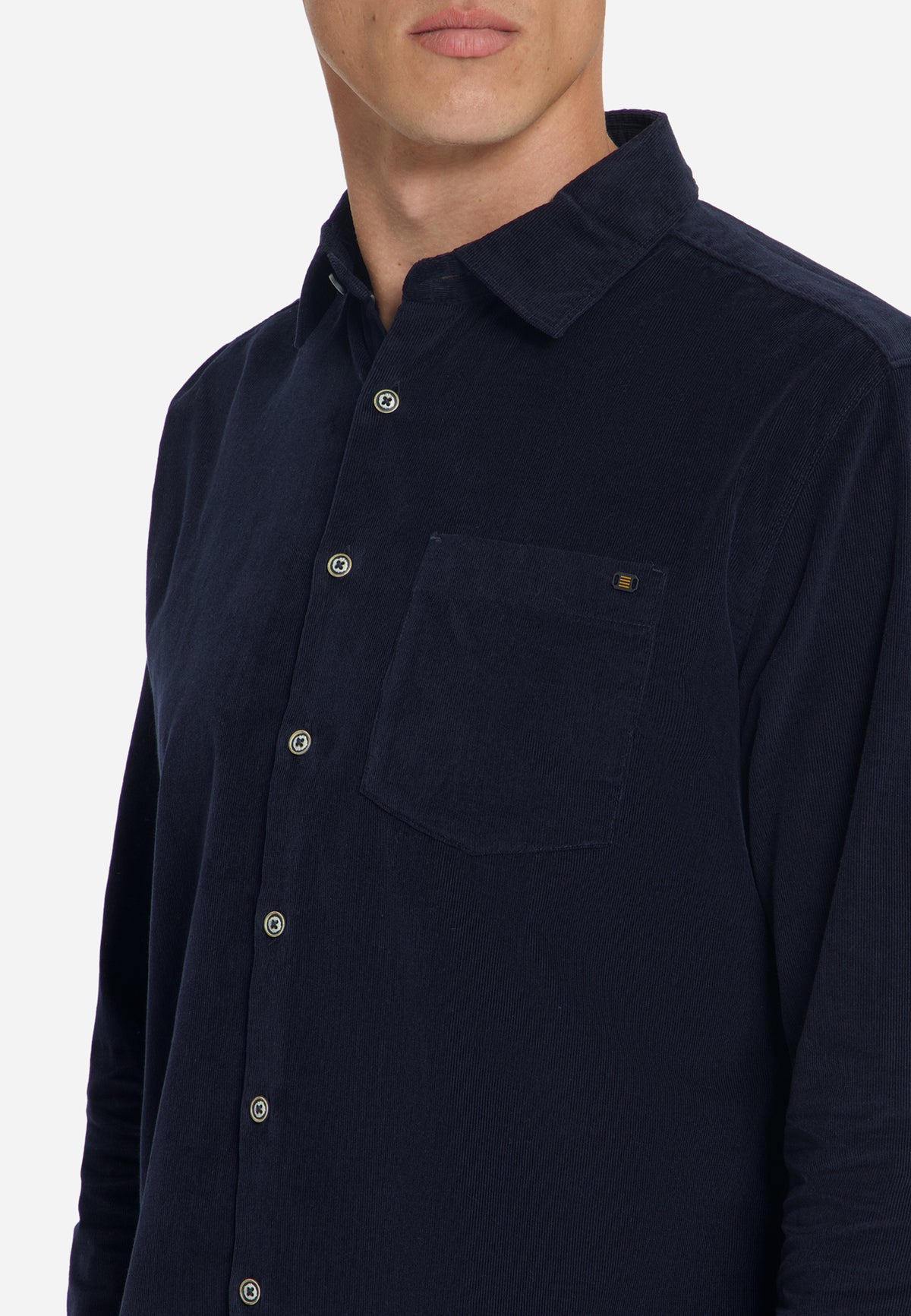 Fine Corduroy Shirt | Dark Night