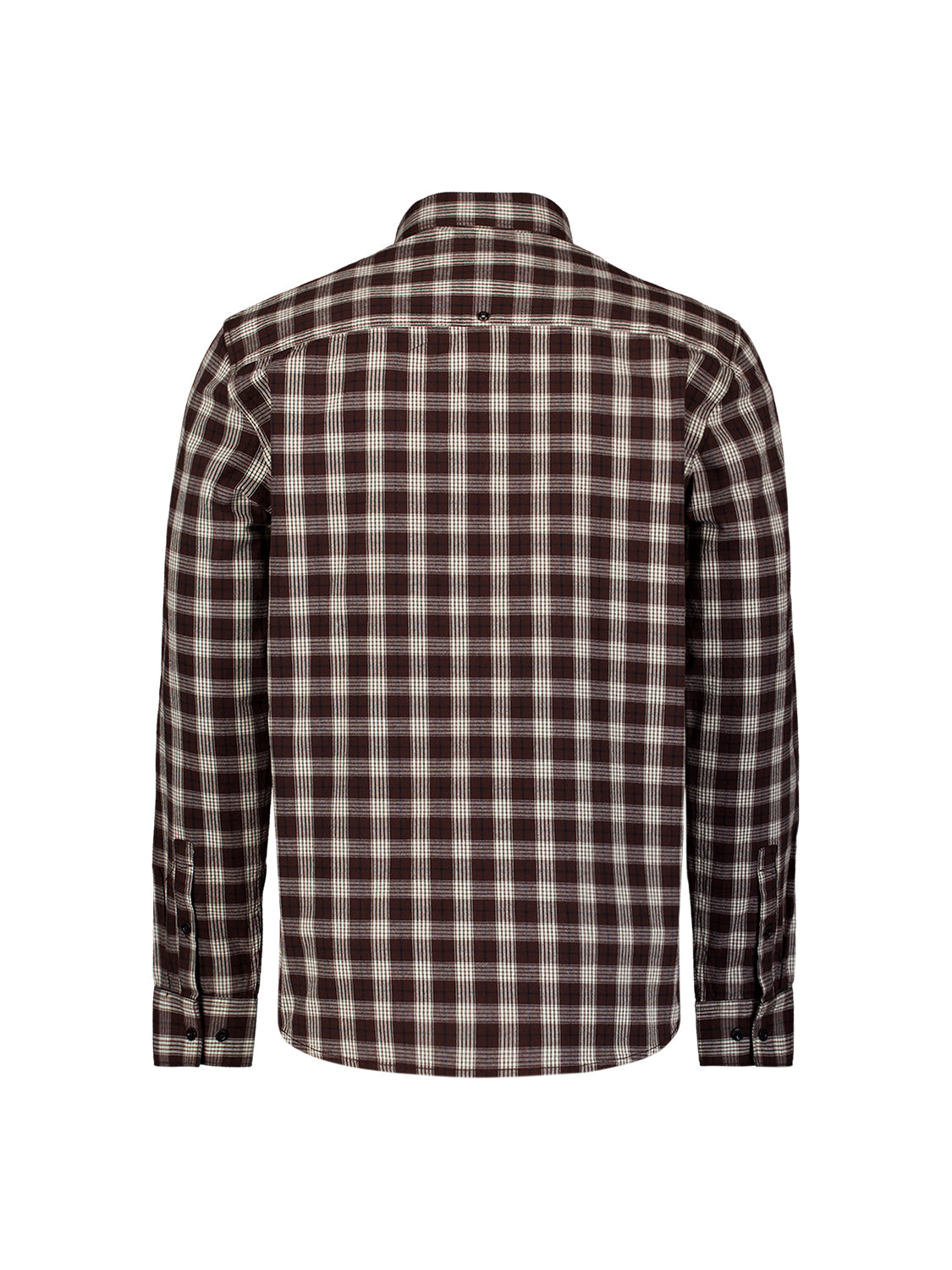 Cotton Check Shirt | Dark Brown