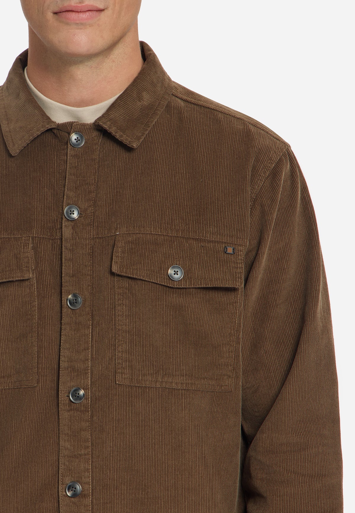 Corduroy Overshirt | Light Brown