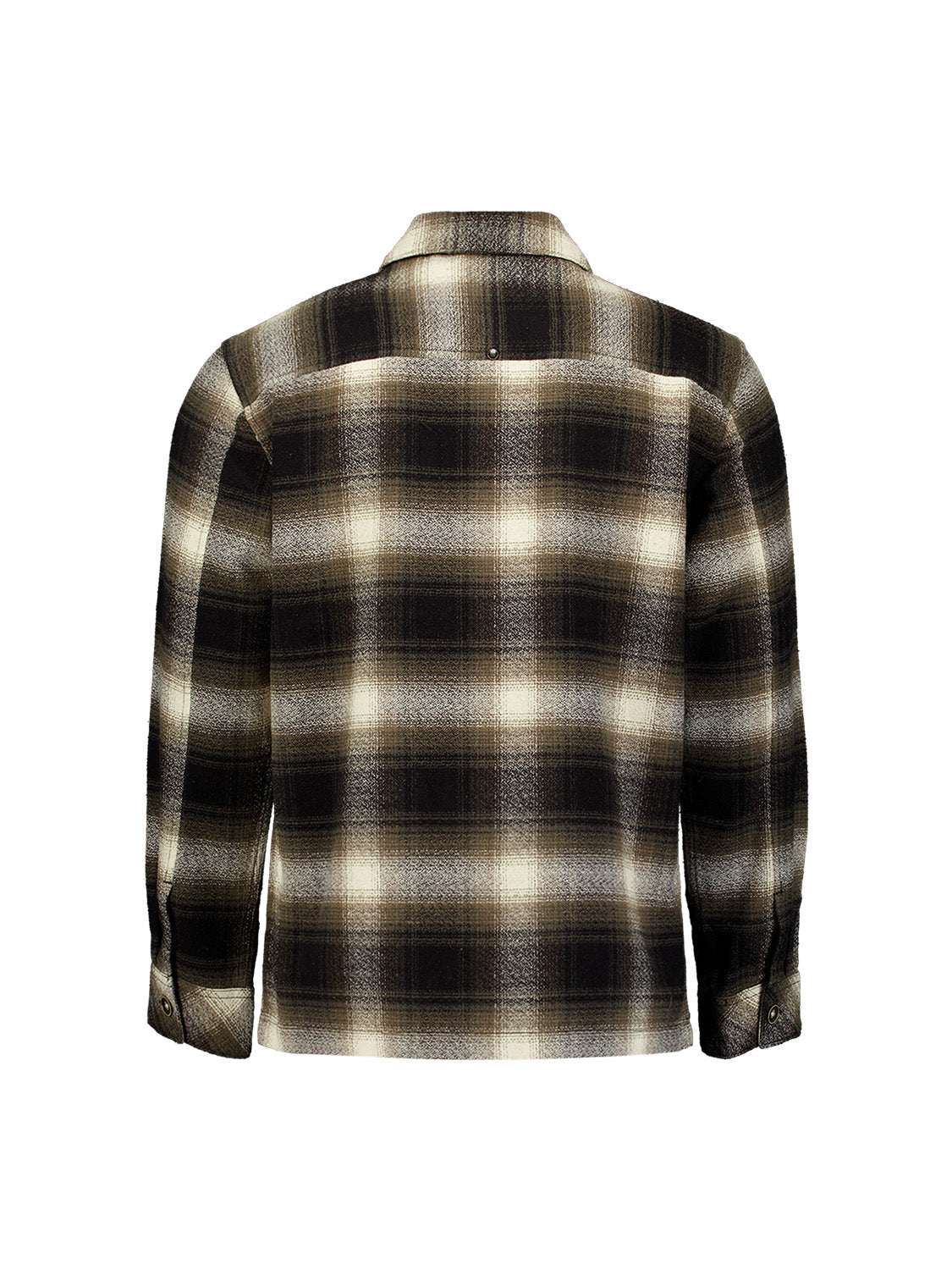 Cotton Checked overshirt | Black