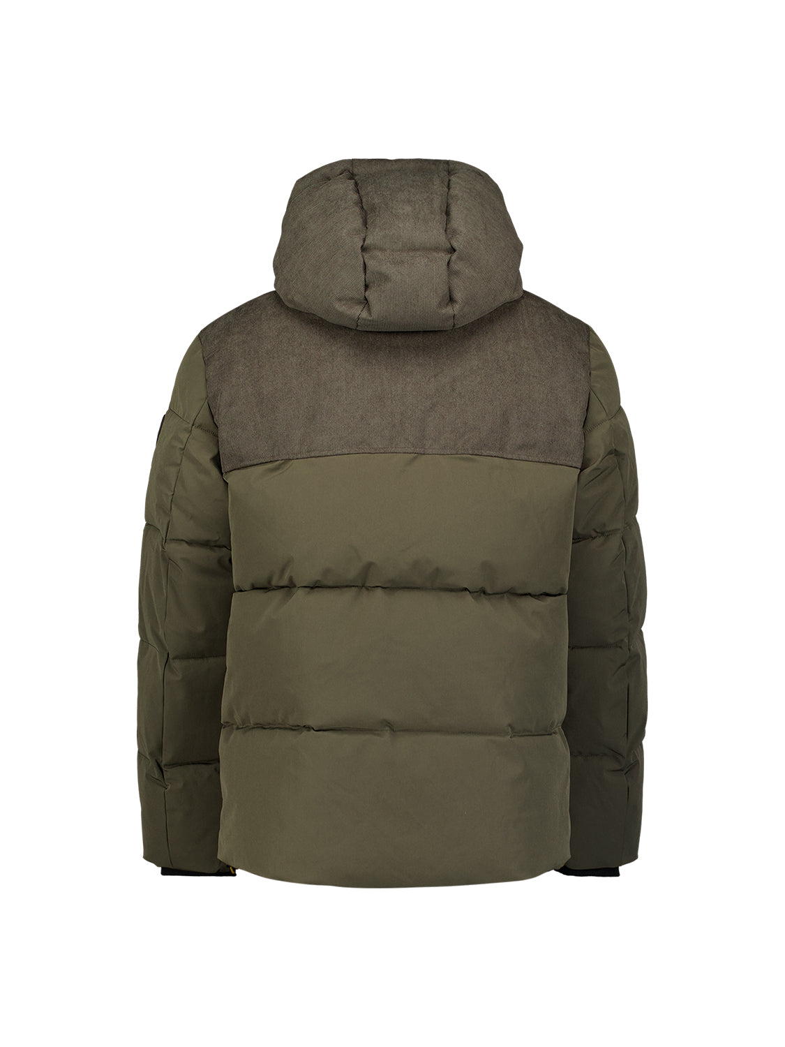 Corduroy puffer jacket | Army