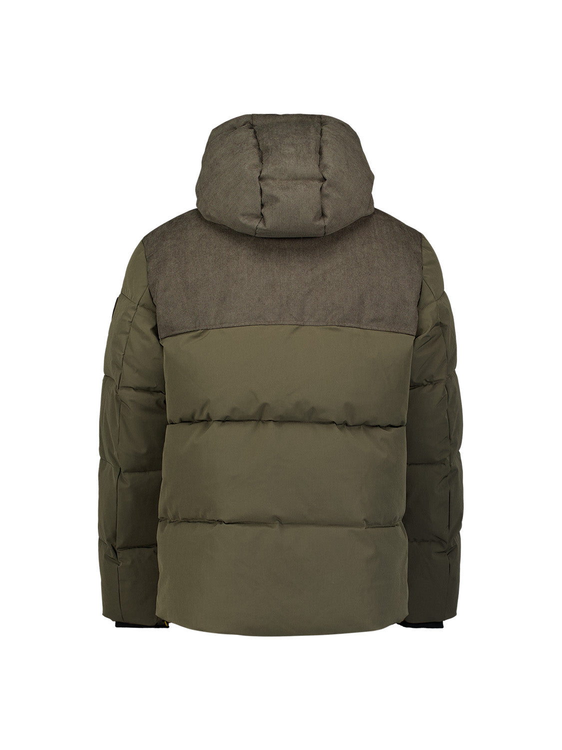 Corduroy puffer jacket | Army