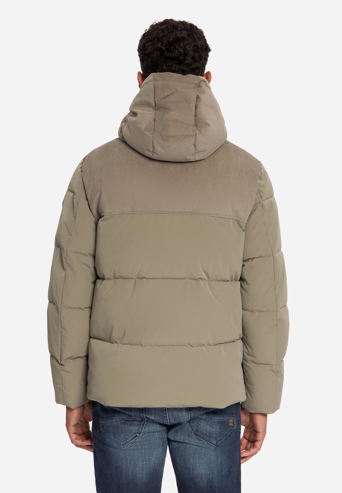Corduroy puffer jacket | Mud