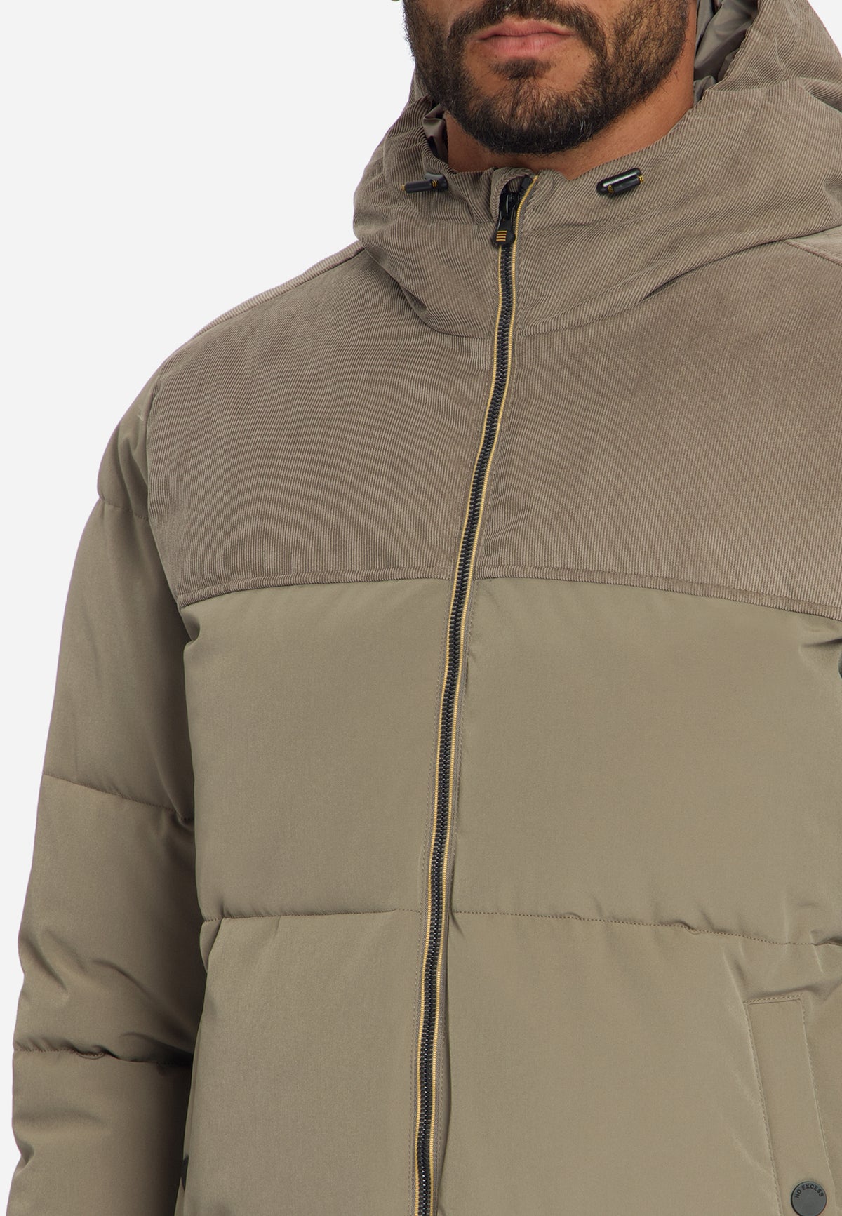 Corduroy puffer jacket | Mud