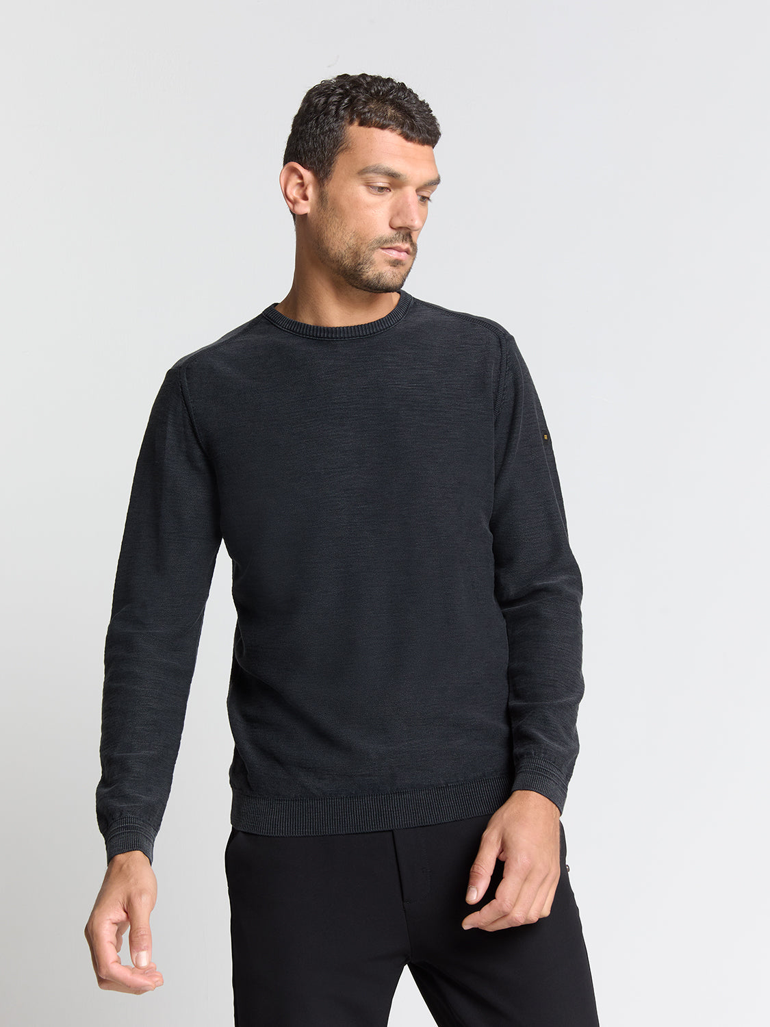 Zeitlose Basics Stonewashed Pullover | Black