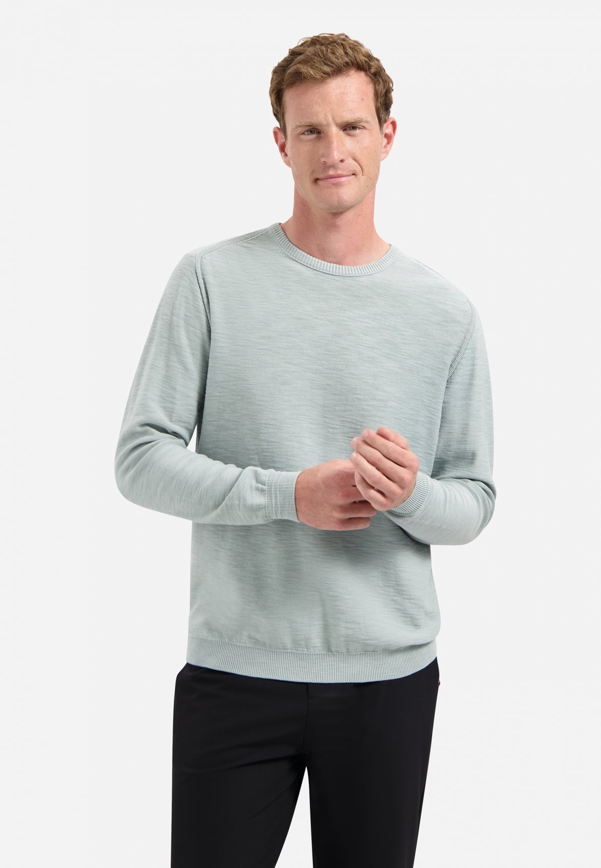 Zeitlose Basics Stonewashed Pullover | Dusty Blue