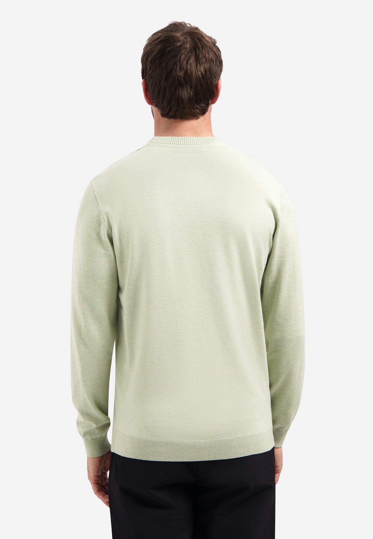 Timeless Basics Melange Jumper | Green