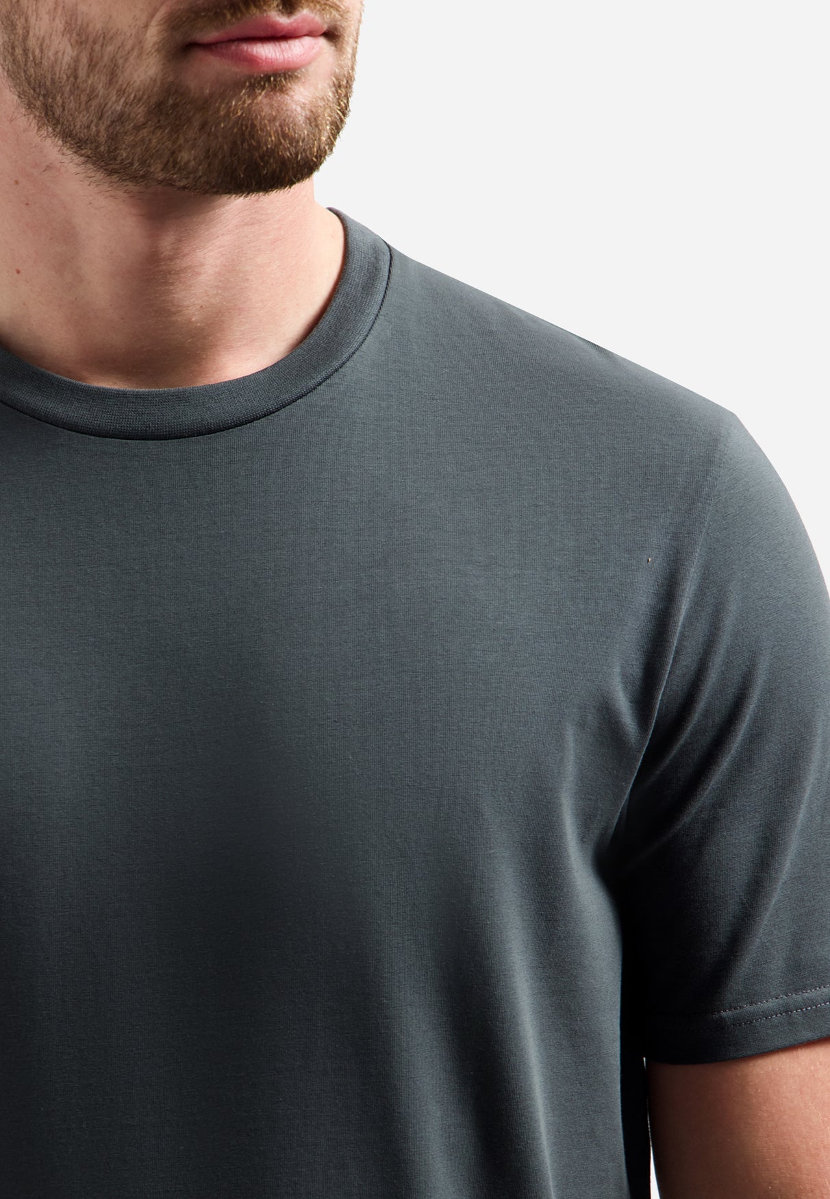 Timeless Basics Basic-T-Shirt | Dark Steel