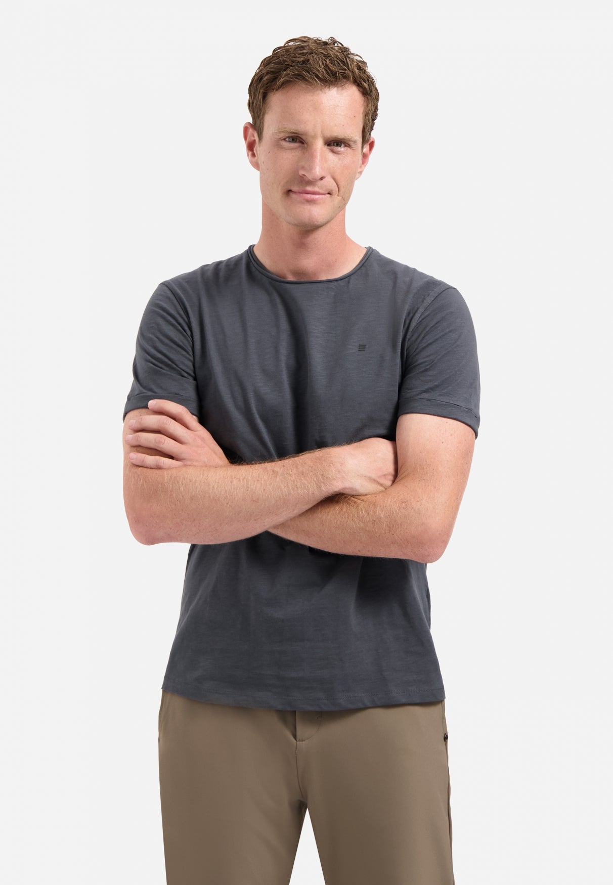Timeless basics T-Shirt mit Rundhalsausschnitt | Dunkelgrau