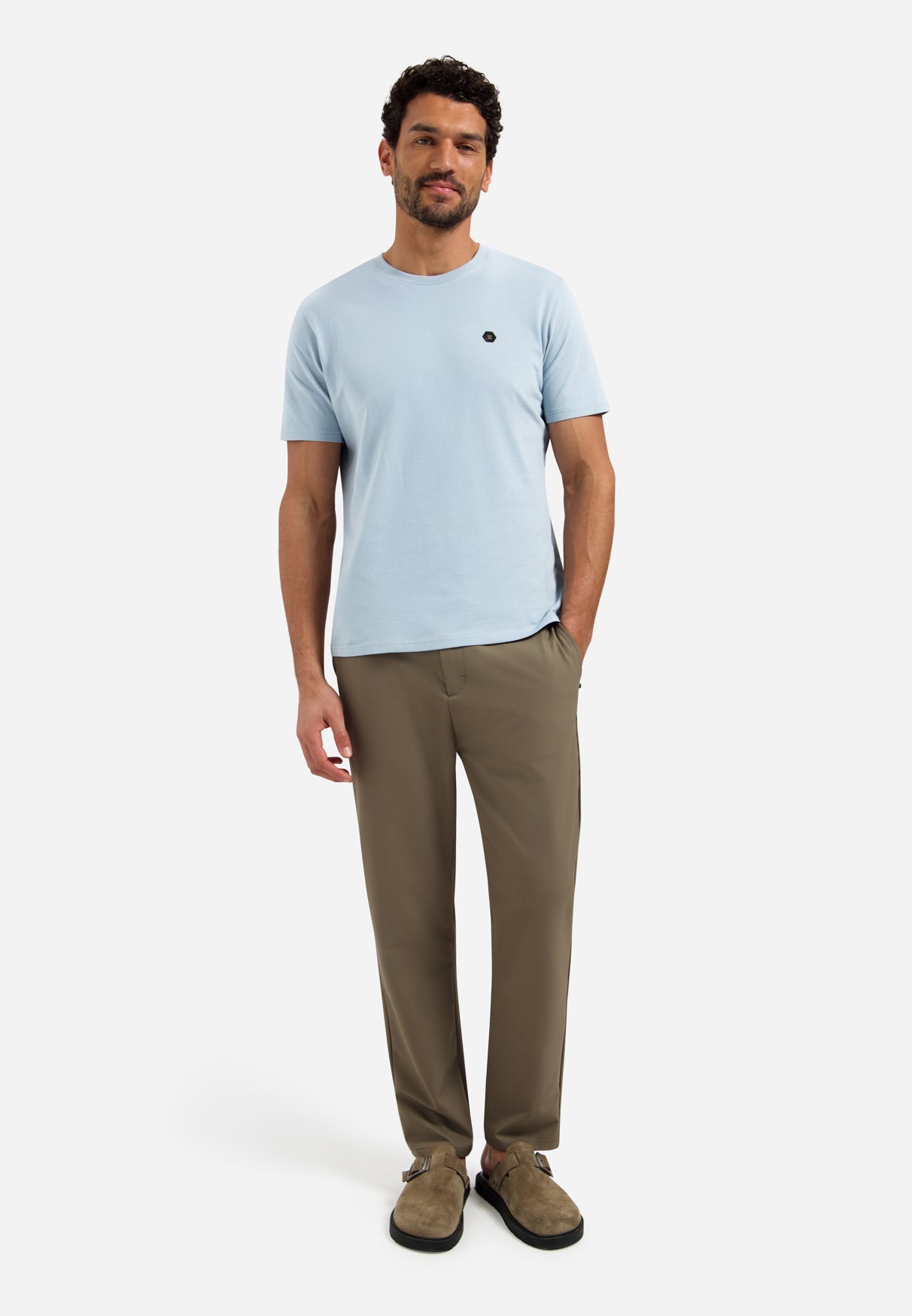 Timeless Basics Weiches T-Shirt | Dusty Blue