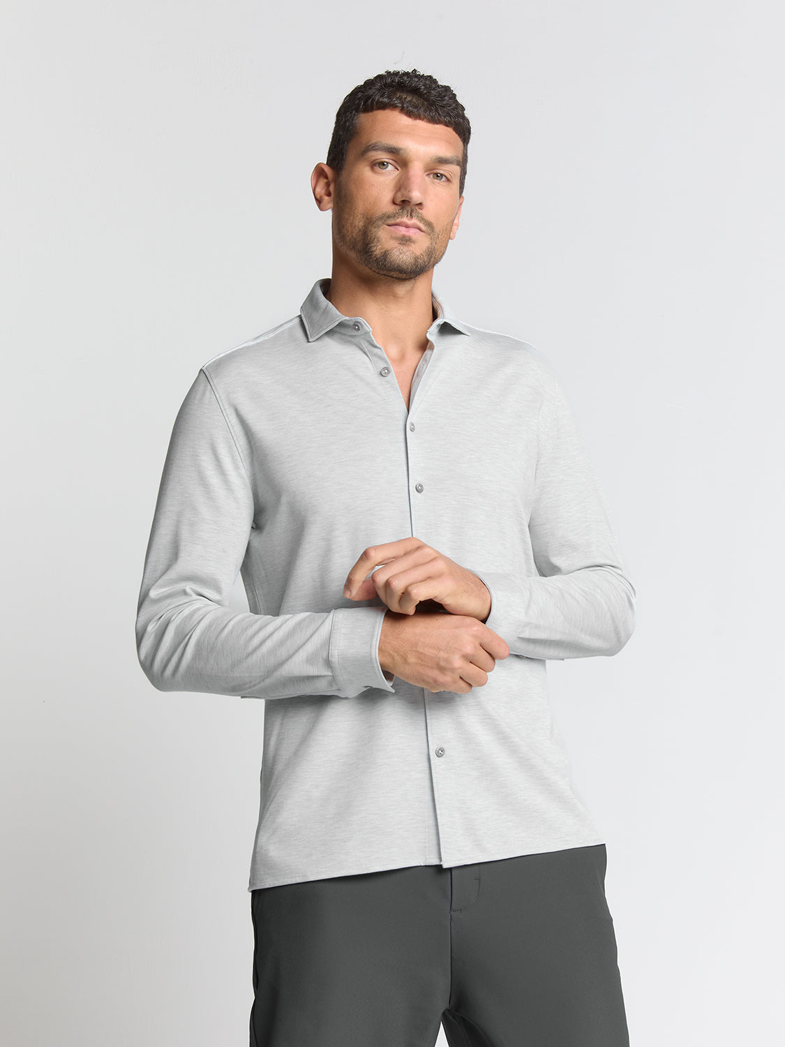 Timeless basics Jersey Shirt | Kreide