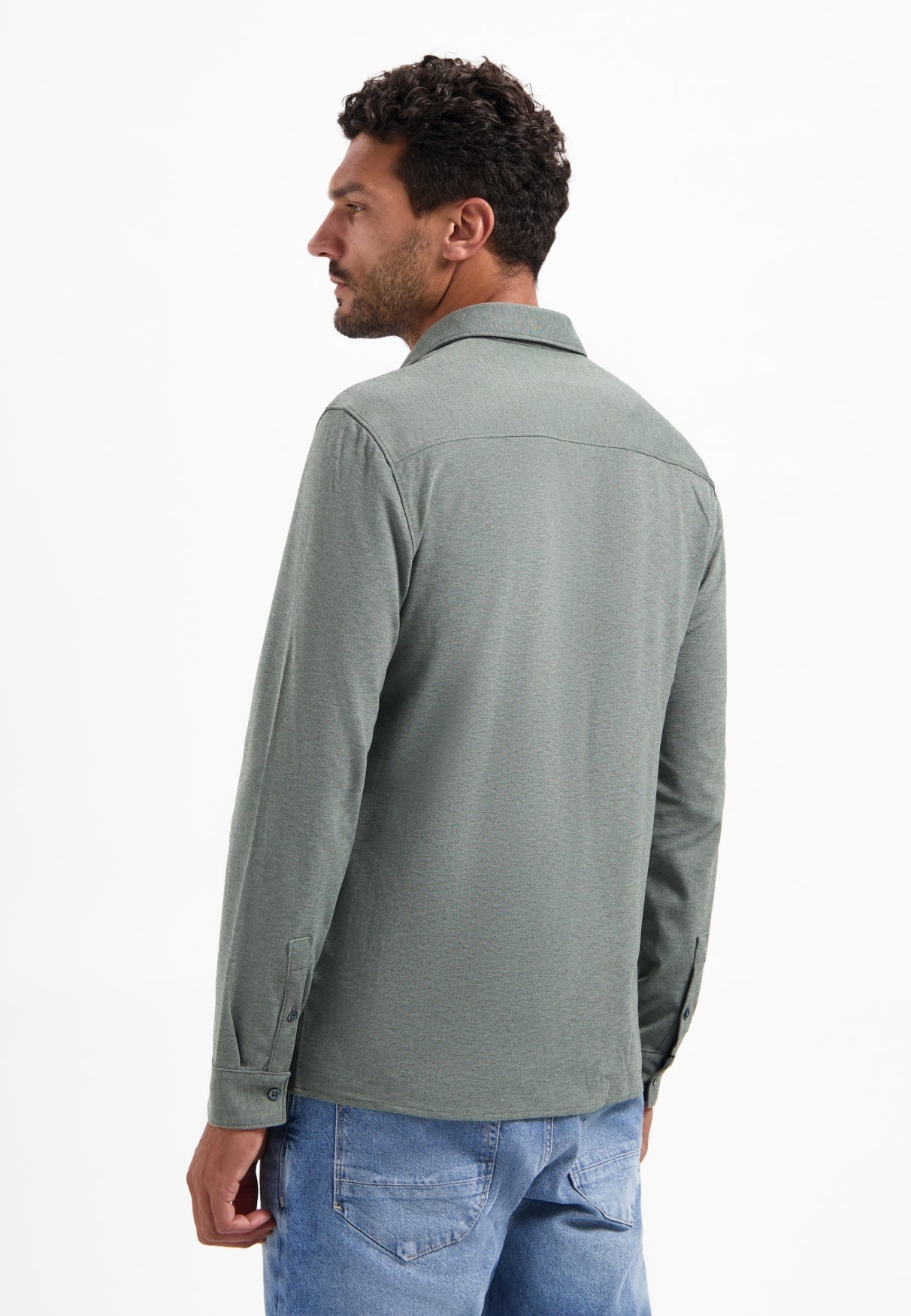 Timeless basics Jersey Shirt | Dark steel